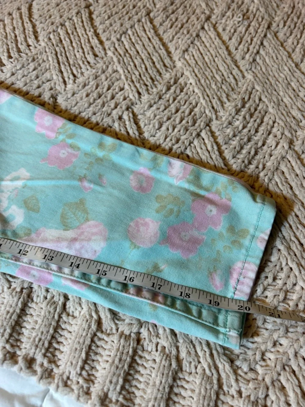Seven7 Pastel Tie-Dye Crop Jeans - Mint, Pink, Beige - Picture 7 of 8
